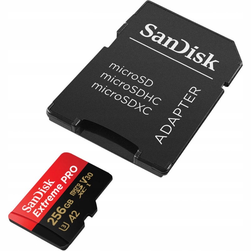 SANDISK MICROSDXC 256GB EXTREME PRO 200/140 MB/s Kod producenta SDSQXCD-256G-GN6MA
