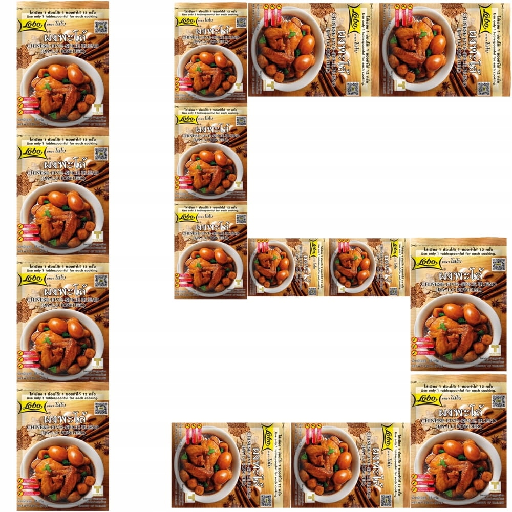 15x Chińska Przyprawa Pięć 5 Pięciu Smaków Mieszanka Pa-lo Proszek 65g Lobo
