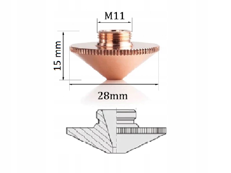 Dysza A-D28 pojedyncza 2,0 mm zamiennik Marka inna