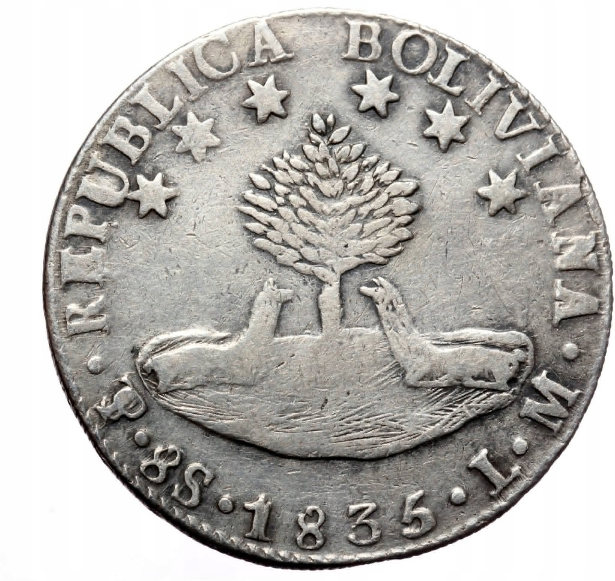 A24. Boliwia, 8 soli 1835, BCM
