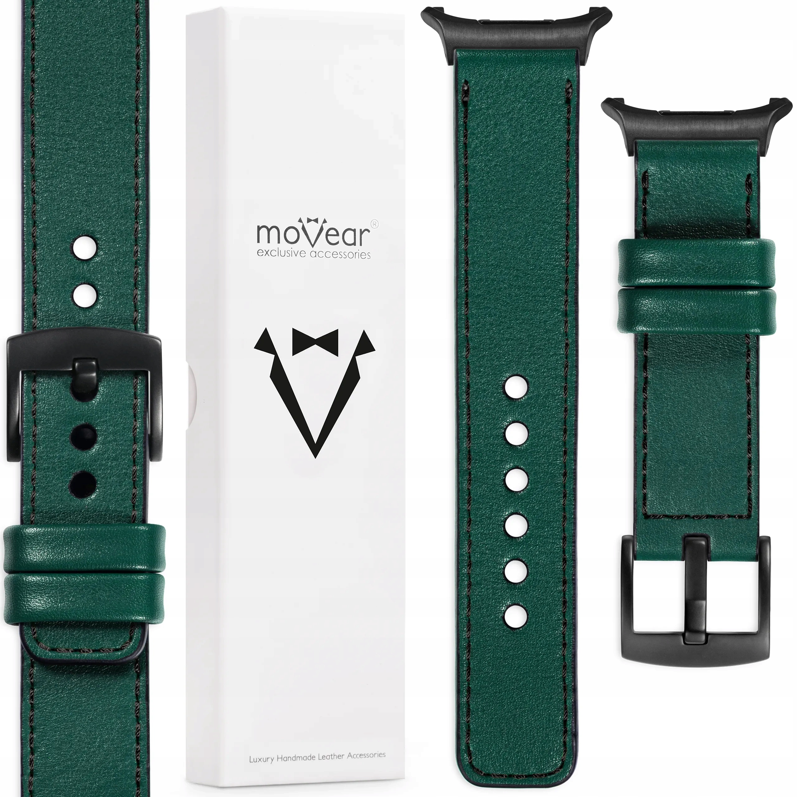 Pásek pro Samsung Galaxy Watch Ultra 22 mm Zelený prémiový Polský Movear