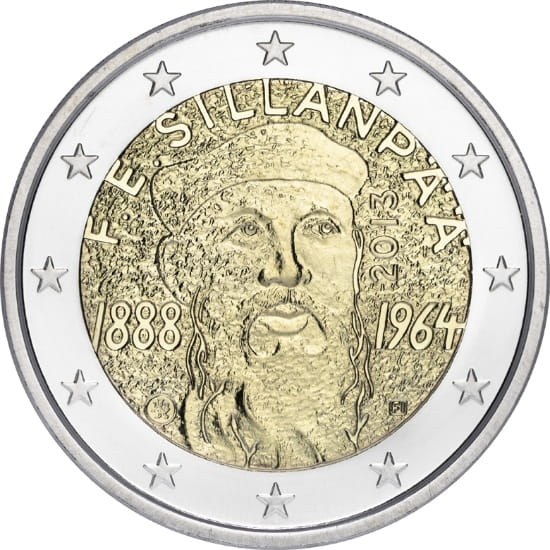 2 euro Finlandia Frans Sillanpaa 2013