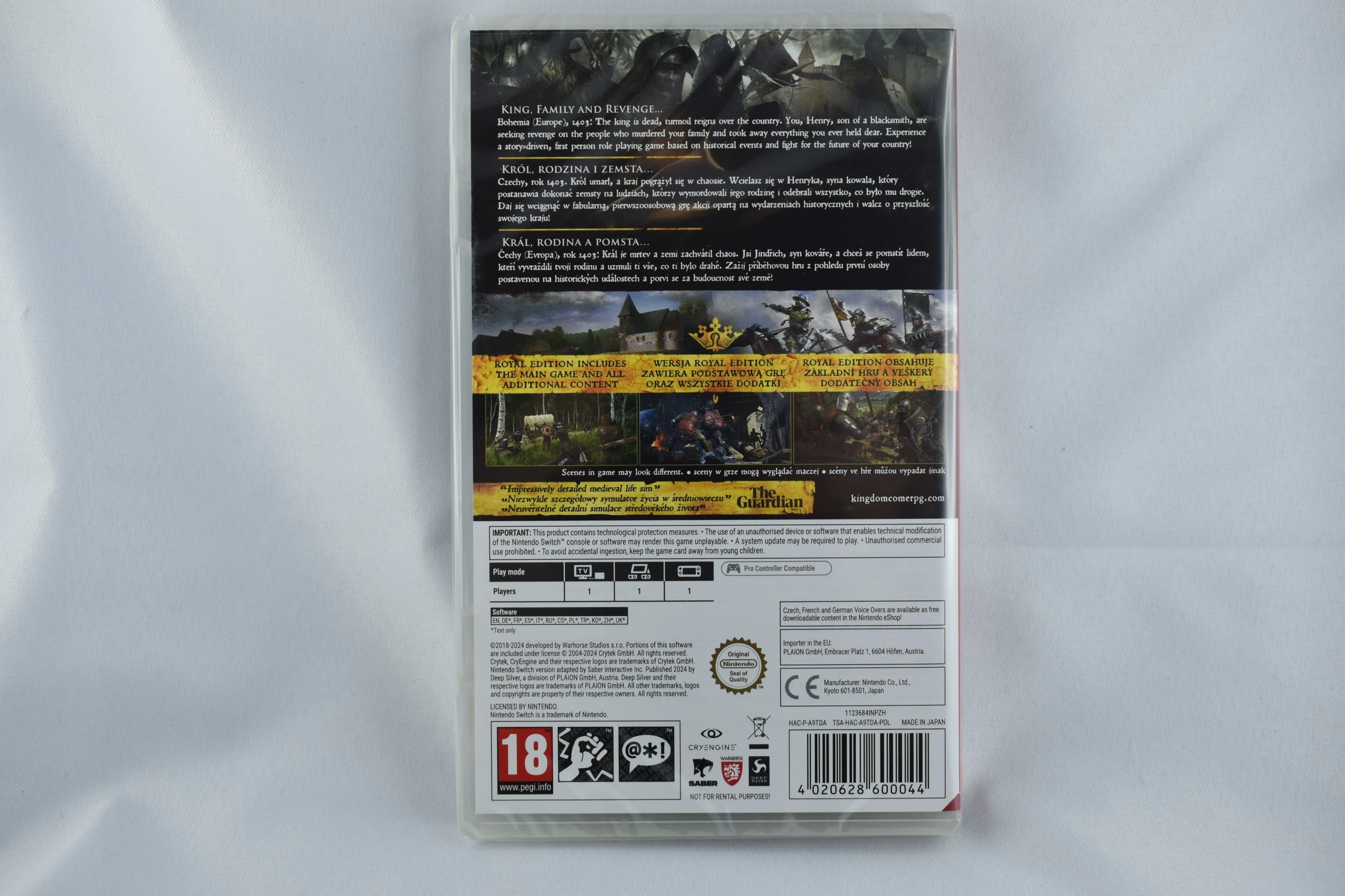 KINGDOM COME DELIVERANCE: ROYAL EDITION SWITCH Tematyka role playing (RPG)