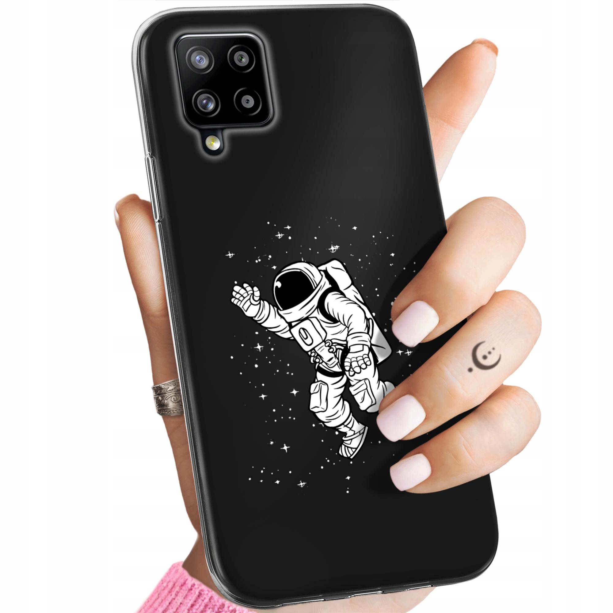 Etui Do Samsung A42 5G Astronauta Kosmonauta Rakieta Obudowa Case