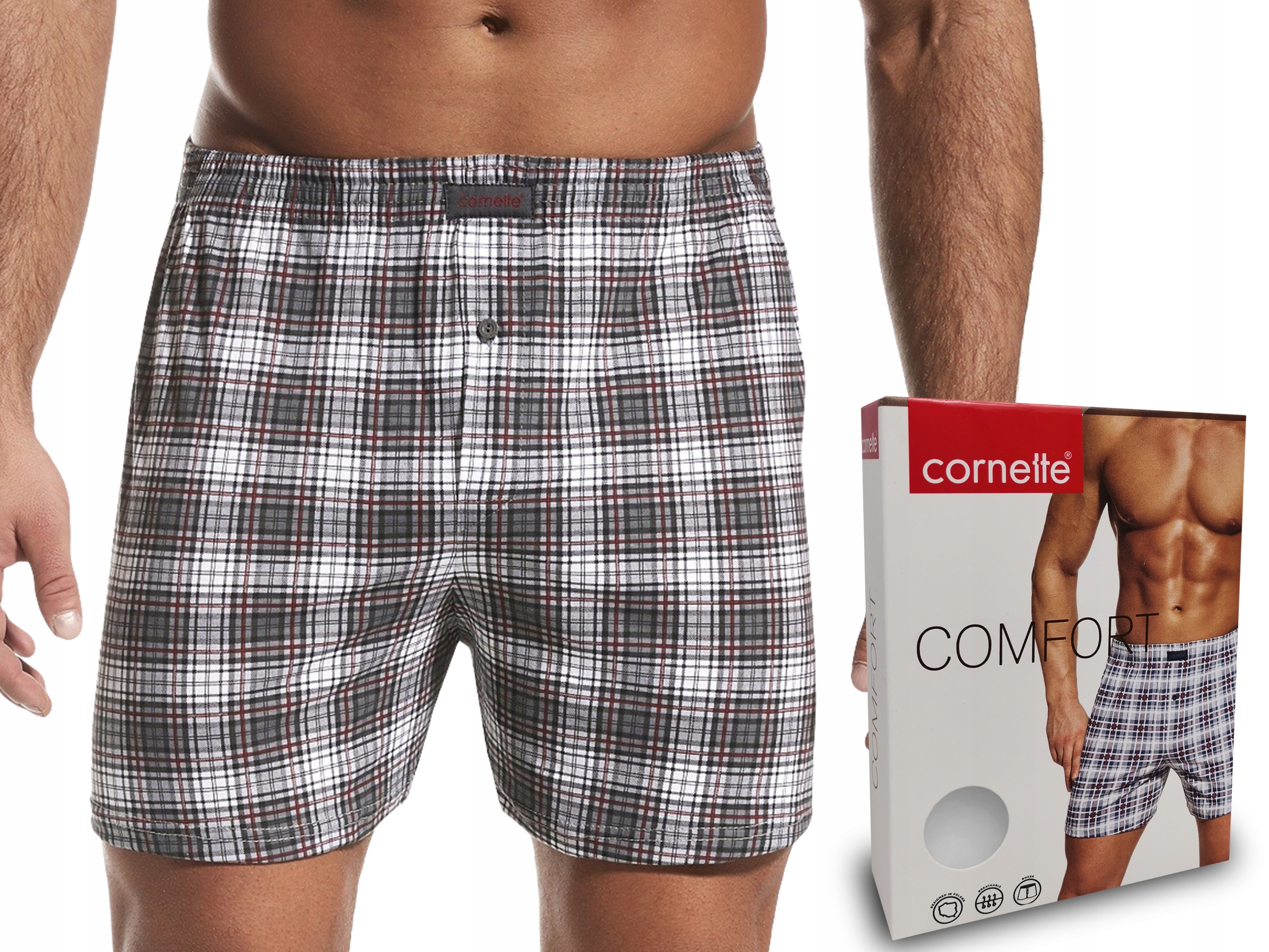 

bokserki Cornette Comfort cotton 002/108 krata XXL