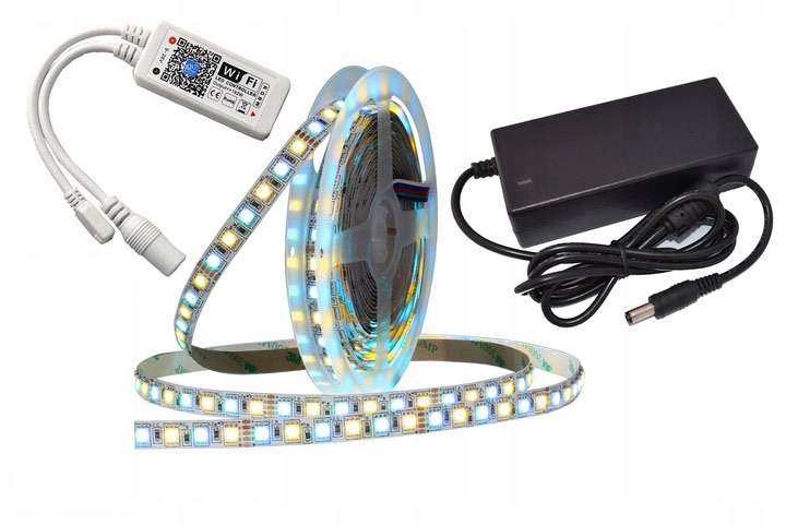 Set Led pásek Rgbw 5 m WiFi Ios Android