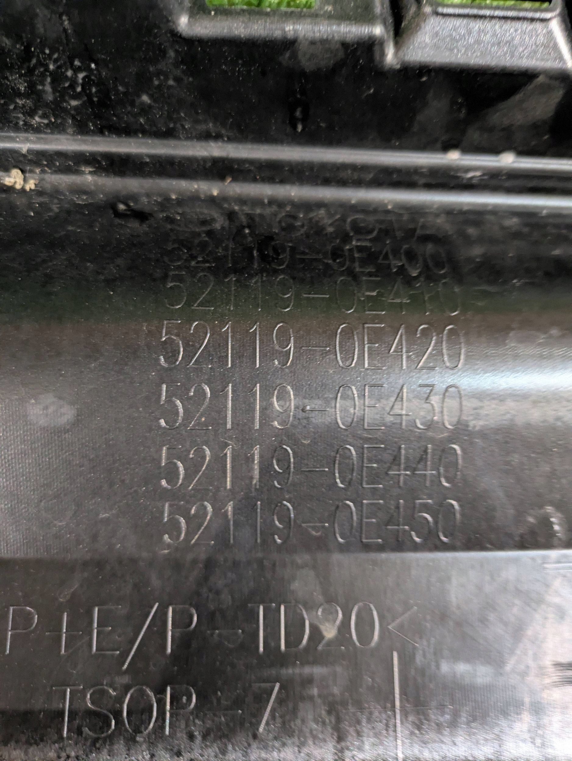 front bumper front TOYOTA HIGHLANDER IV 19- NR.Z9124