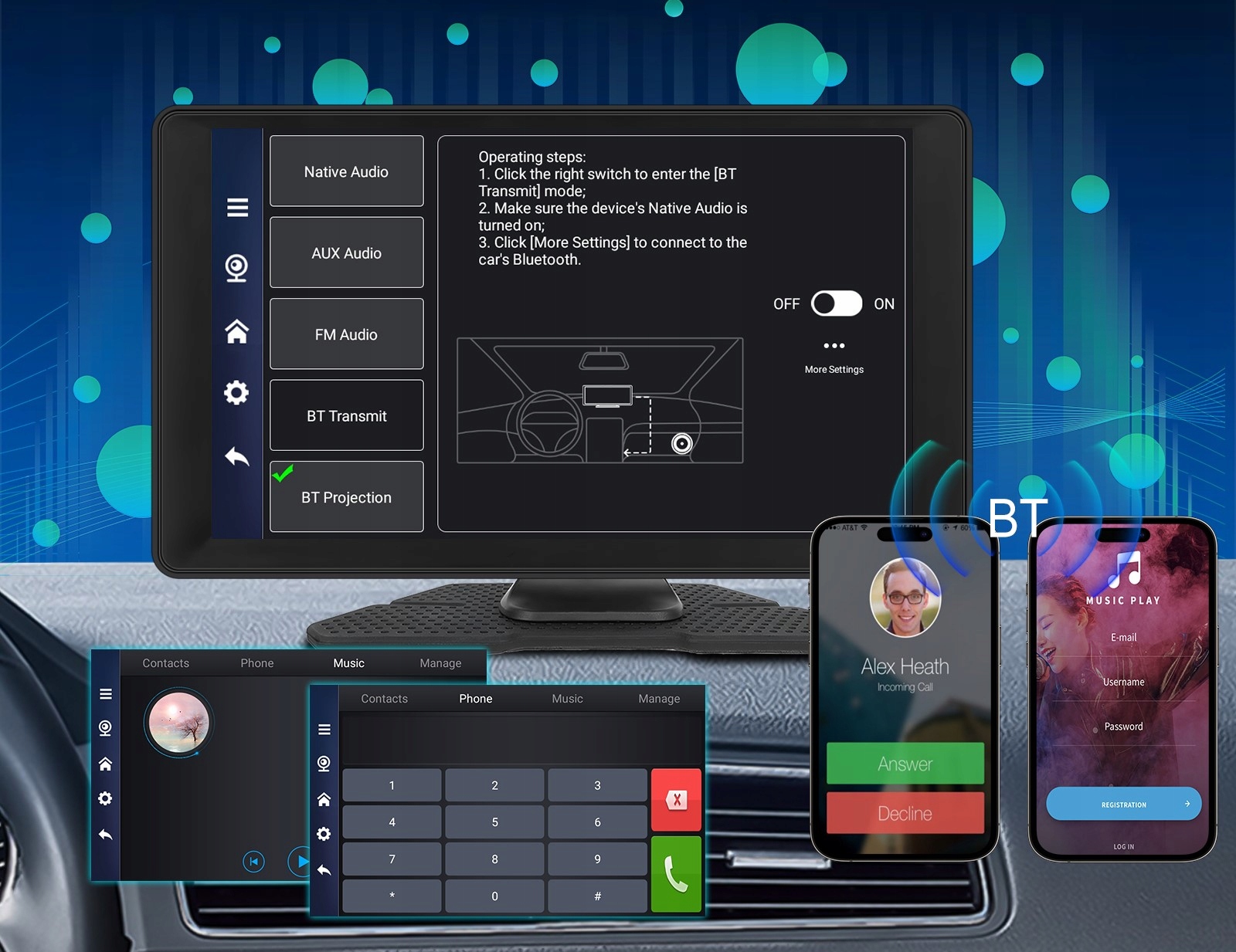 RADIO STACJA MULTIMEDIALNA WIDEOREJESTRATOR CARPLAY ANDROID 13 DVR 4/64GB Kod producenta RADIO CARPLAY / ANDROID AUTO