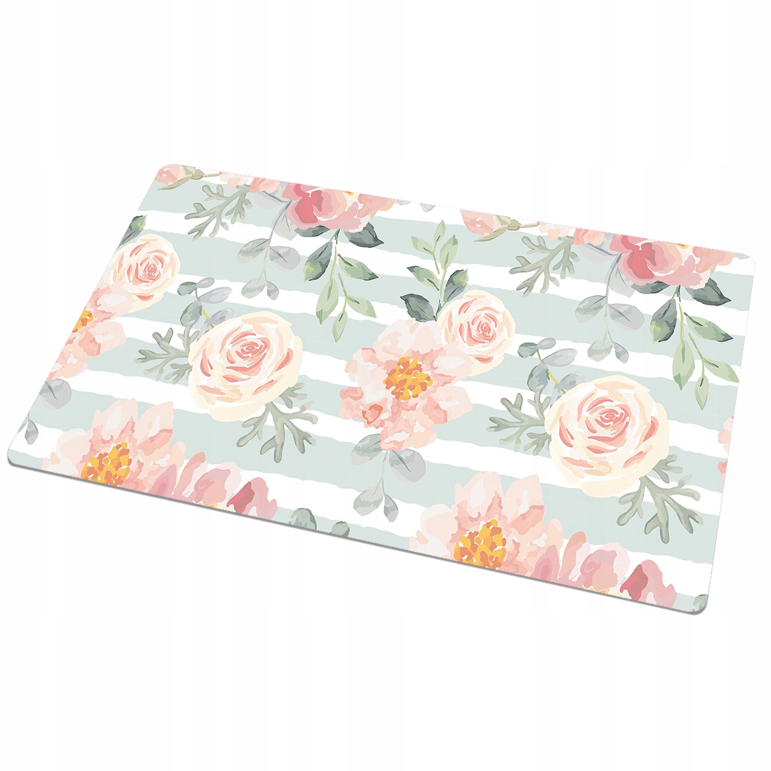 Dla dziecka nowoczesna mata na blat Różowe kwiaty