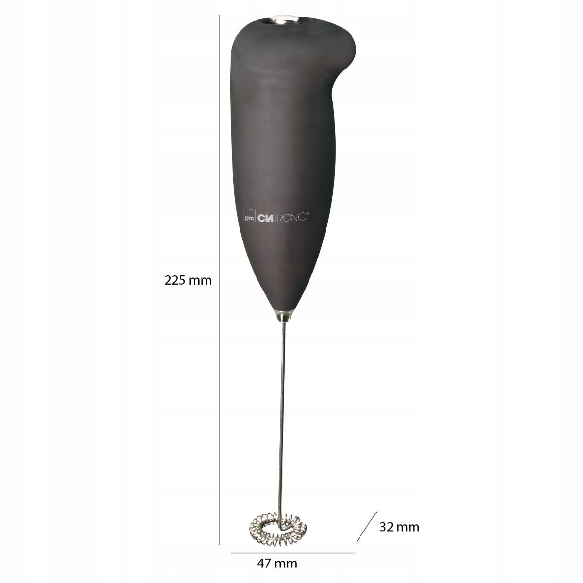 CLATRONIC Elektryczny Spieniacz Do Mleka Czarny MS 3089 Soft Touch