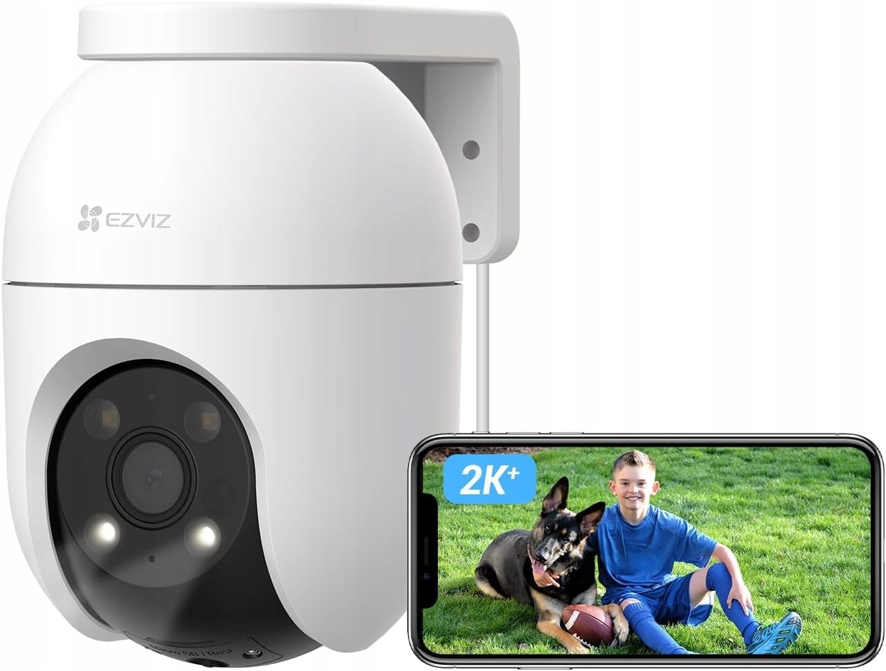Ip Kamera Ptz Venkovní 4MP Wifi Pro Monitorování Domu Otočná Ezviz C8C 2K