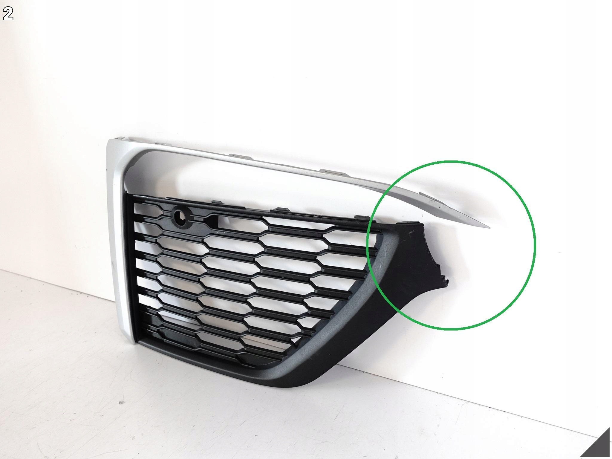 AUDI Q7 4M0 S-LINE LIFT 19- grid bumper + moulding left front + KOSZYK PDC