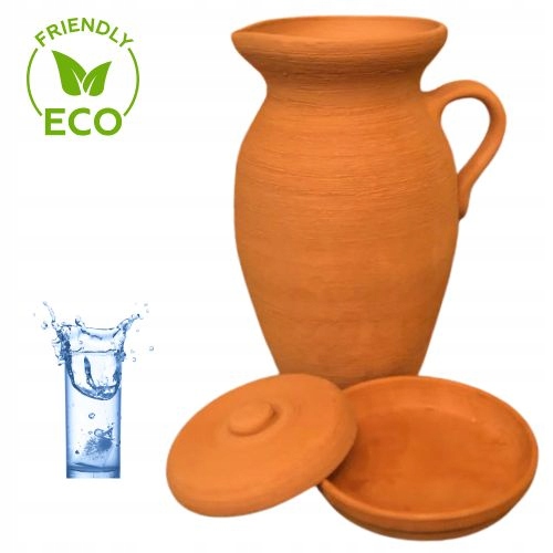 Dzbanek gliniany na wodę 4 L. Naturalny filtr wody Badania