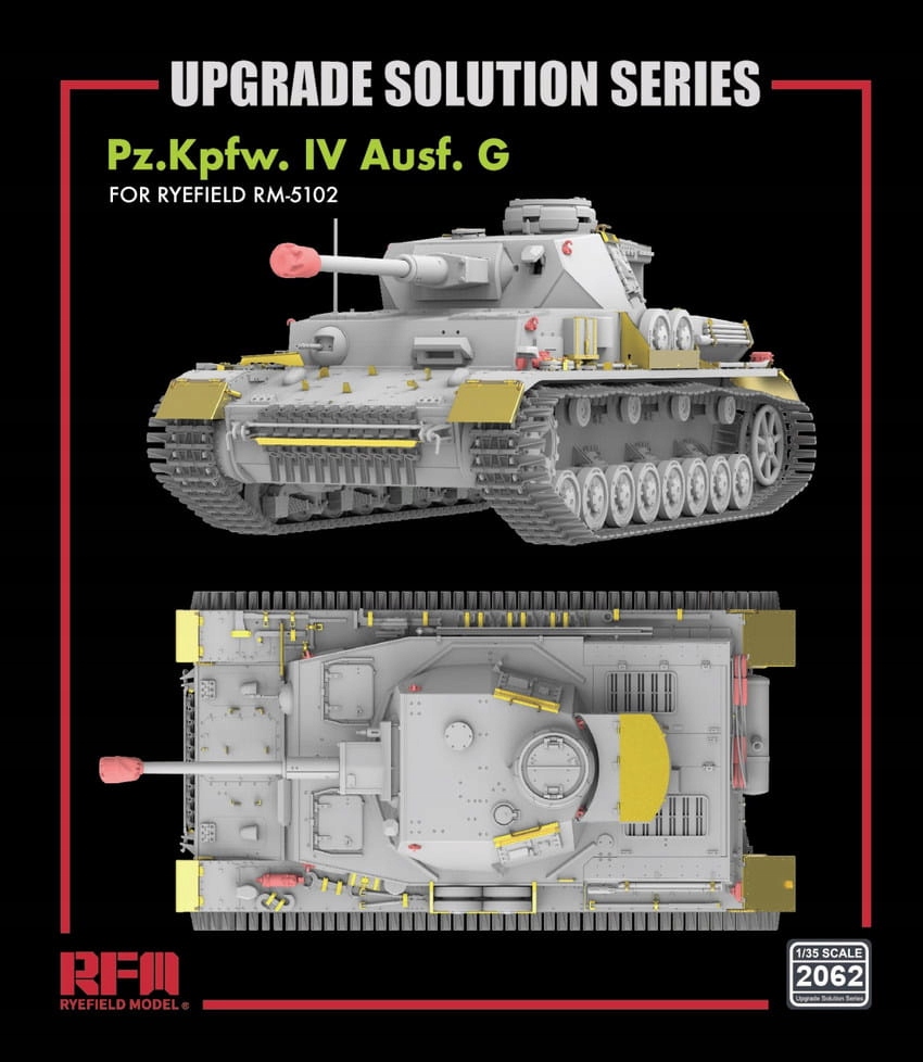 Upgrade set for 5102 Pz.Kpfw IV Ausf. G Rye Fiield Model RFM2062 měřítko 1/35