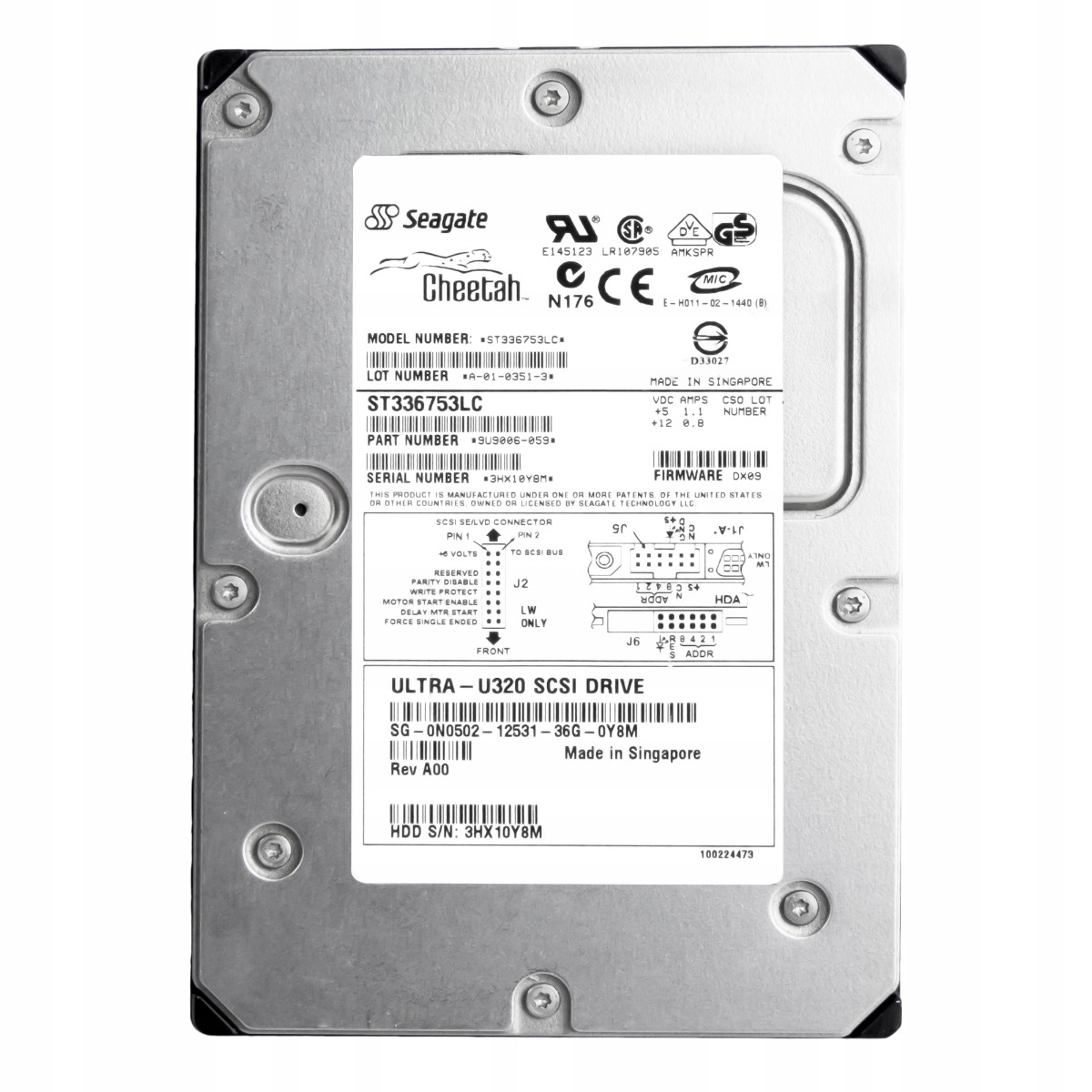 Dell 0N0502 36GB 15K Scsi U320 3.5'' ST336753LC