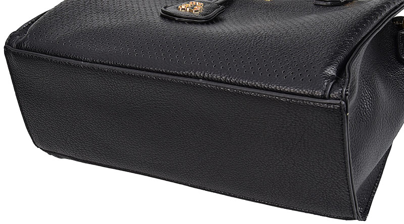 LuluCastagnette Torebka Damska KUFEREK DO RĘKI NA RAMIĘ z paskiem AŻUREK Wielkość mała (nie mieszcząca A4)