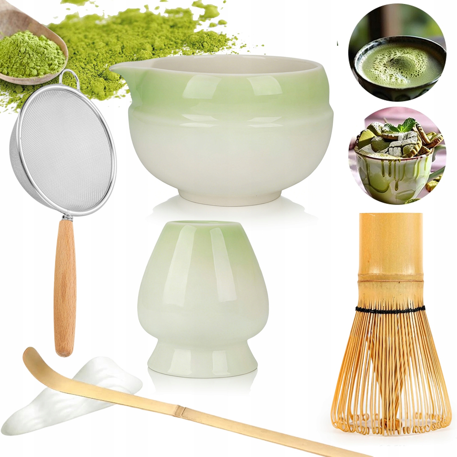 Bambusowy Zestaw Prezentowy Do Herbaty Matchy Chashaku Wysokiej Jakości