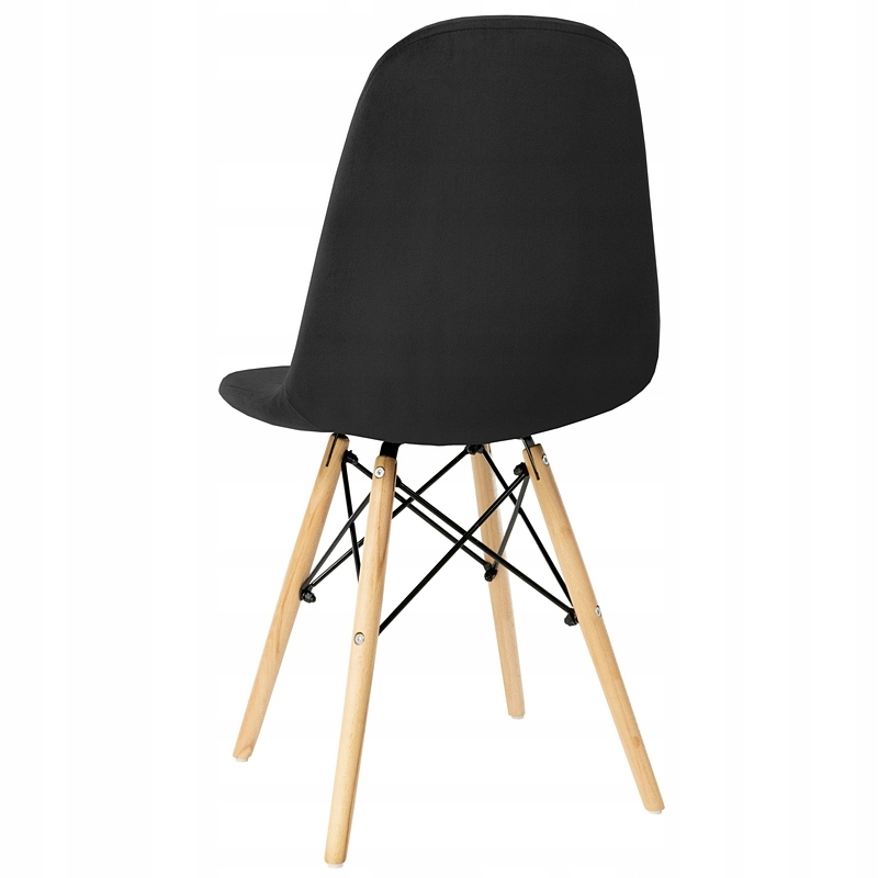 KRZESŁO WELUROWE PIKOWANE TAPICEROWANE DO SALONU JADALNI skandynawskie Wysokość mebla 85 cm