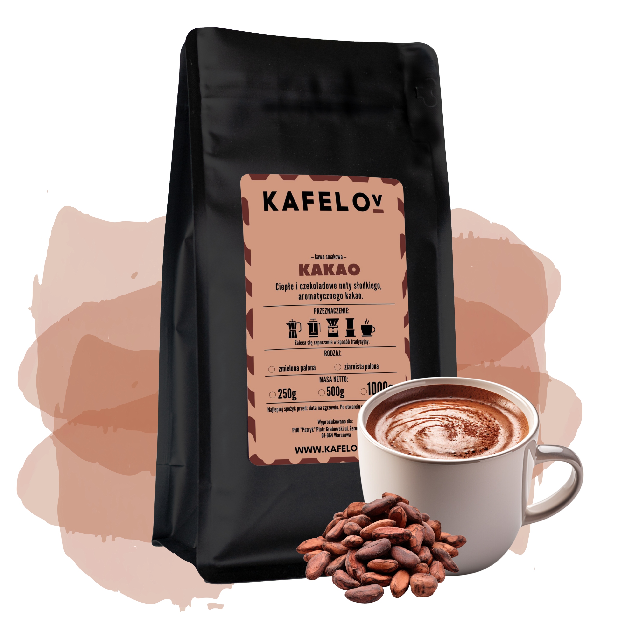 Levně Káva 1 kg Kakao arabica