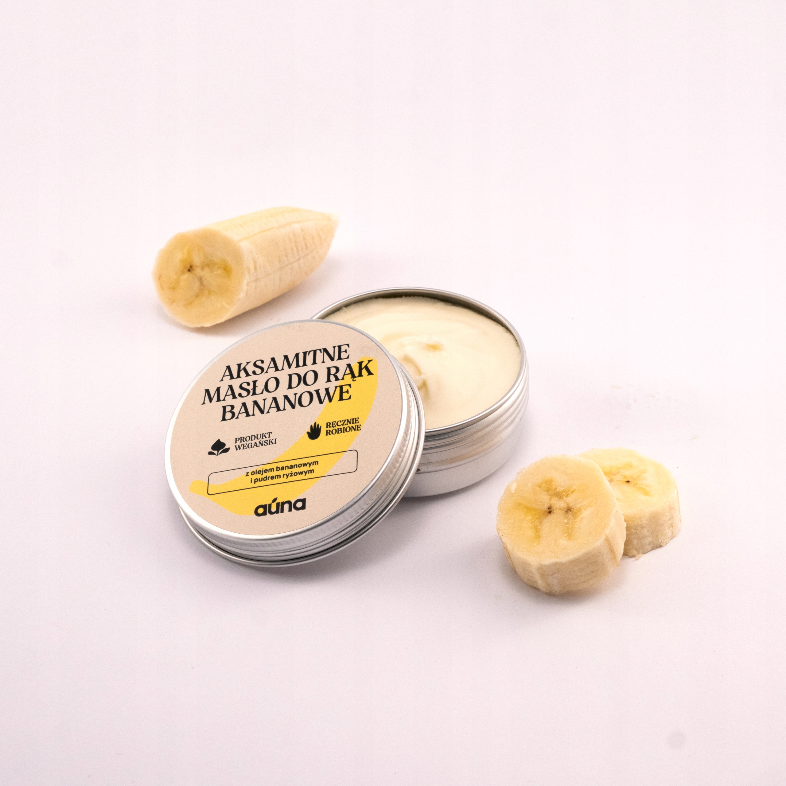 aksamitne masło do rąk bananowe Marka Auna Vegan