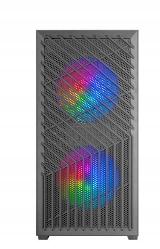 Tacens Počítačová Skříň Mars Mc-vortex Black mATX 3xFRGB fans