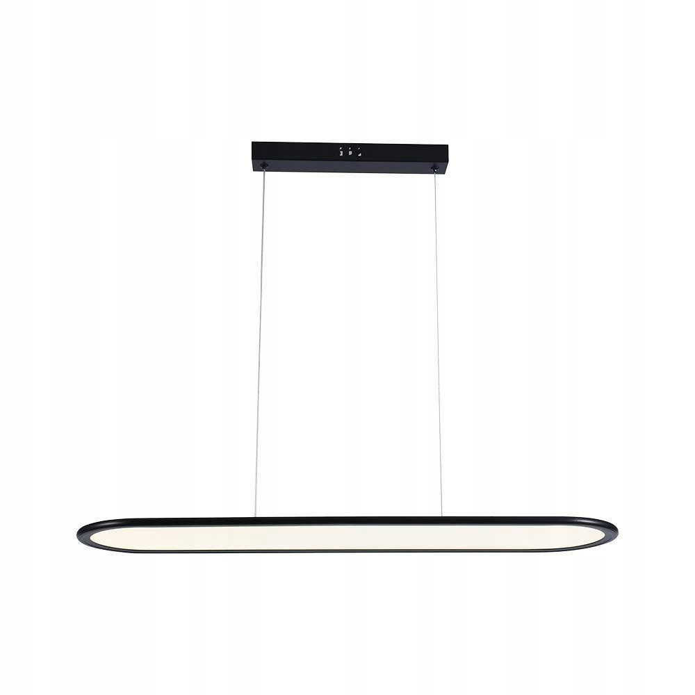 Závesná lampa čierny Led panel 24W 3000K nad jedálenský stôl do kuchyne V-tac