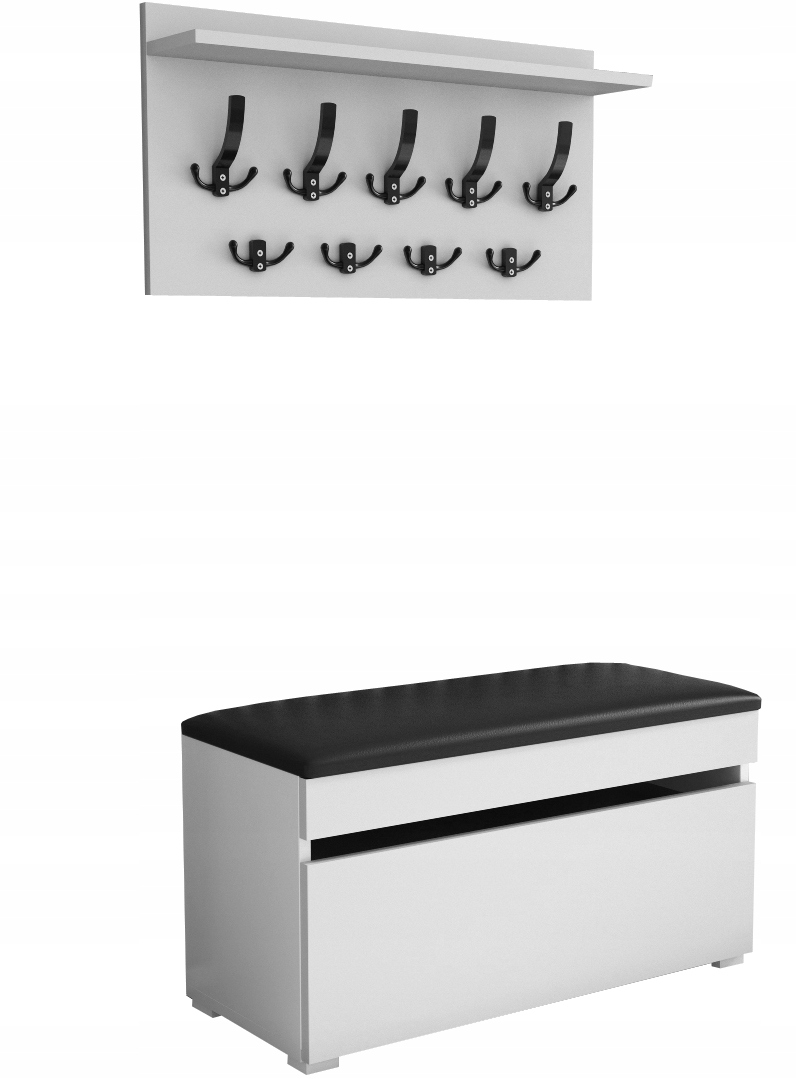 

zestaw do przedpokoju szafka na buty 80cm biała