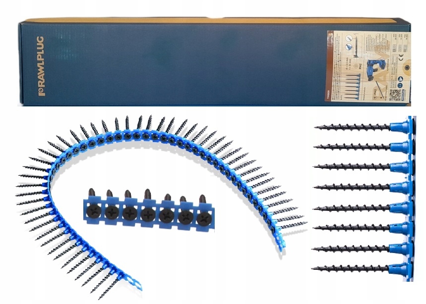 Rawlplug Wkrety do płyt G/k 3,5x35mmm 1000szt PH2 do wkrętarki Drewno