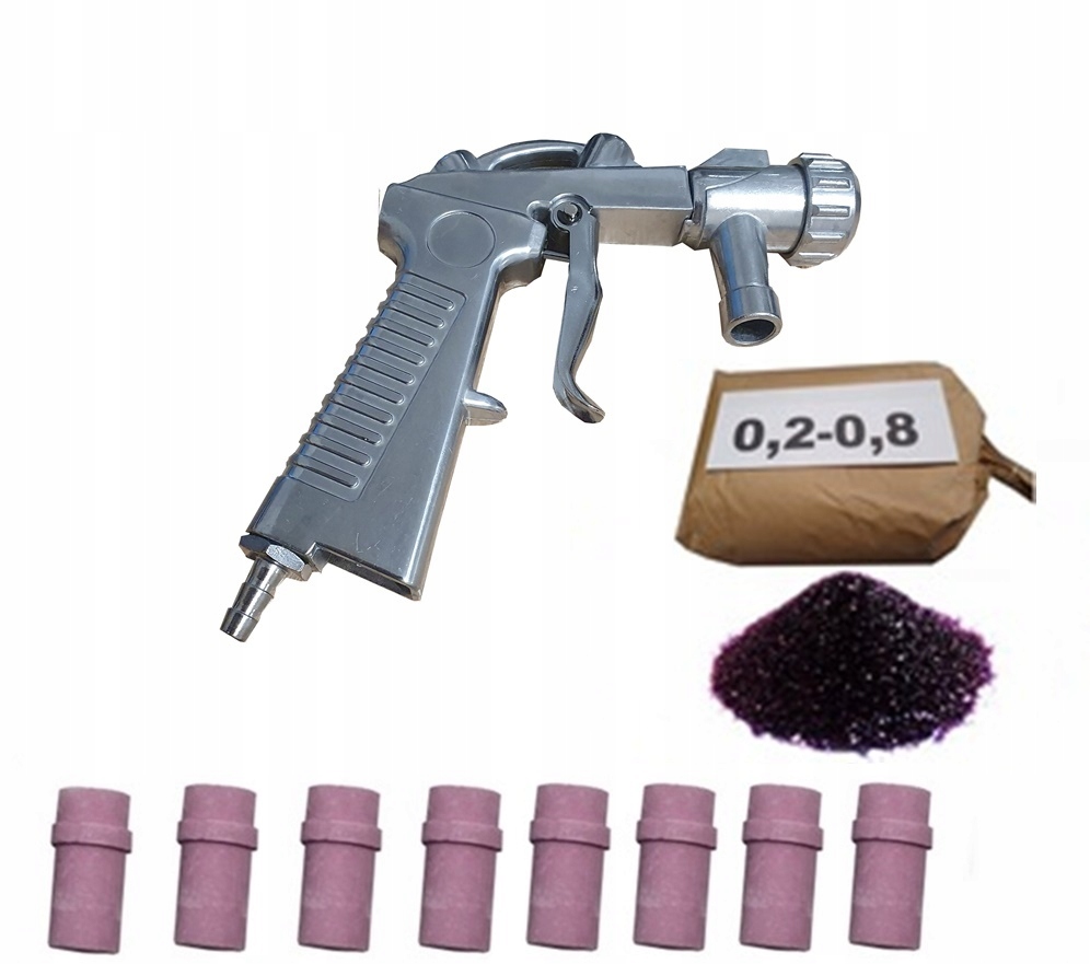 

Pistolet 8 dysz ścierniwo do piaskowania 25 kg