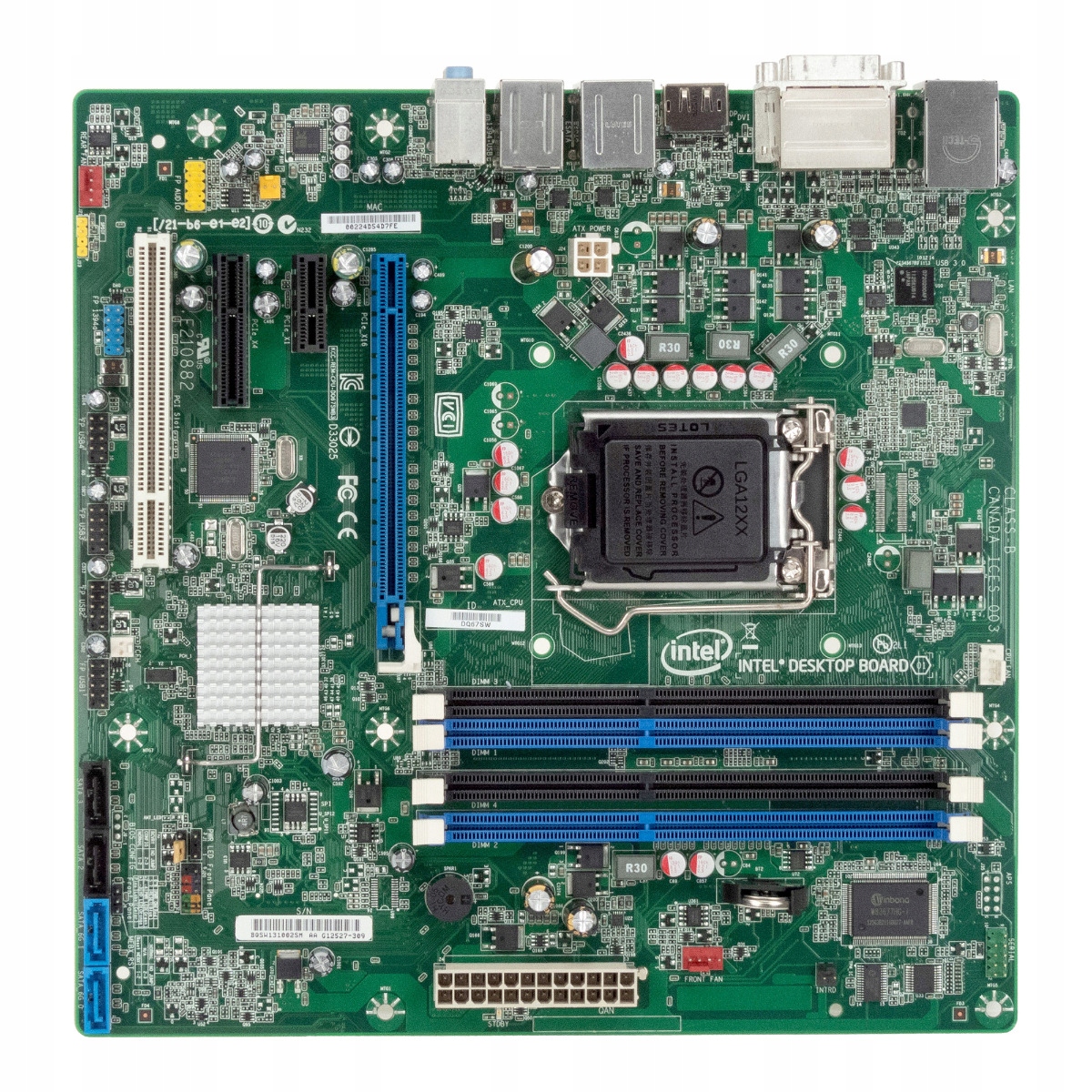 Intel DQ67SW Socket 1155 DDR3 PCIe G12527-309 mATX