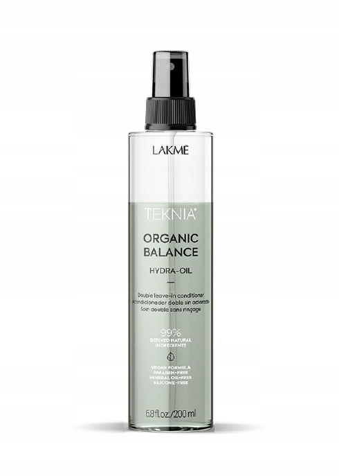Lakme Teknia ORGANIC BALANCE Hydra-Oil 2-fazowy olejek organiczny 200 ml