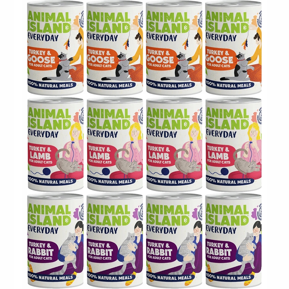 Animal Island Mix Chutí 12x400g mokré krmivo pro kočky