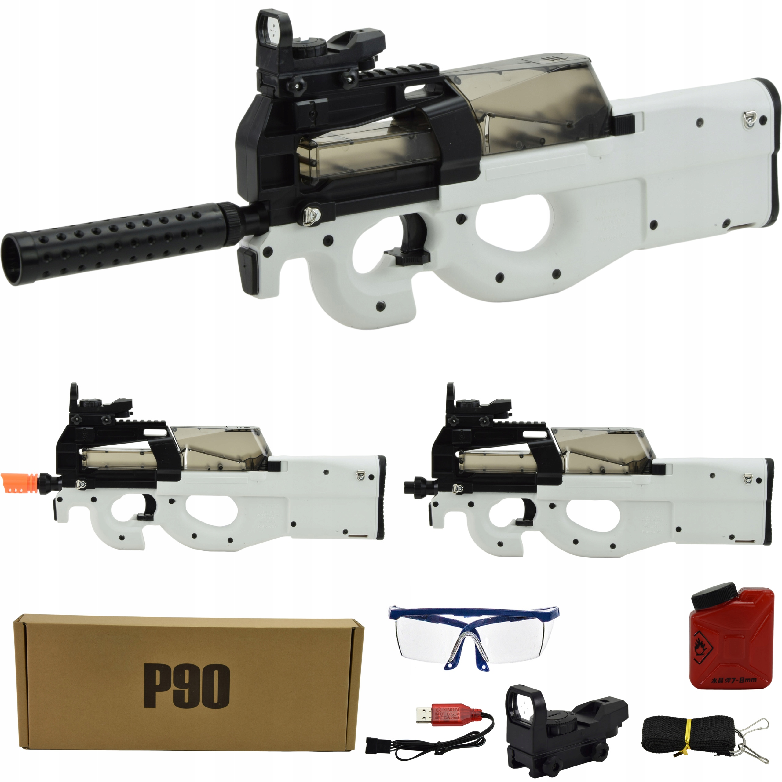 

Karabin Automat Kulki Żel P90 Pistolet Wyrzutnia