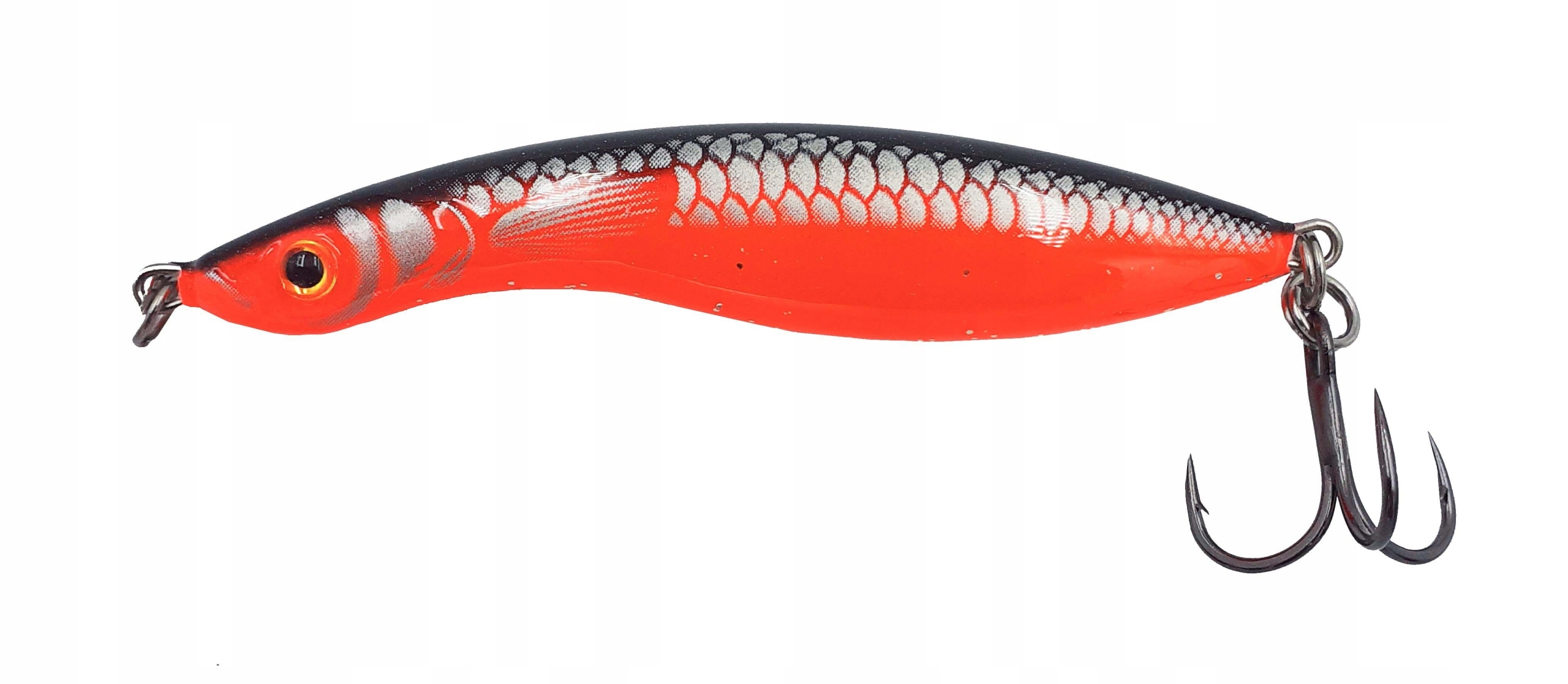 Wobler Salmo Wave Sinking 7cm/14g Black Red Fish