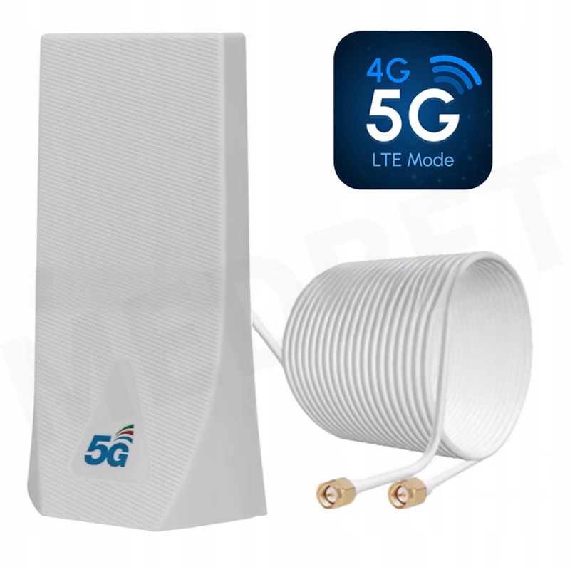 DUŻA MOCNA ANTENA GSM LTE 3G 4G 5G WiFi DO MODEMÓW ROUTERÓW 23 dBi 2 x SMA