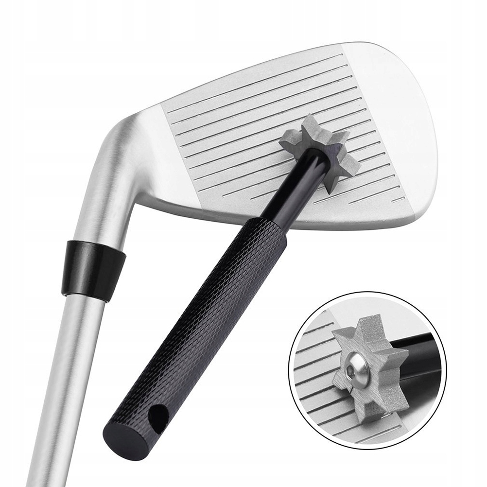 Narzędzie Club Cleaner z 6 głowicami tnącymi do precyzyjnego ostrzenia kijów golfowych