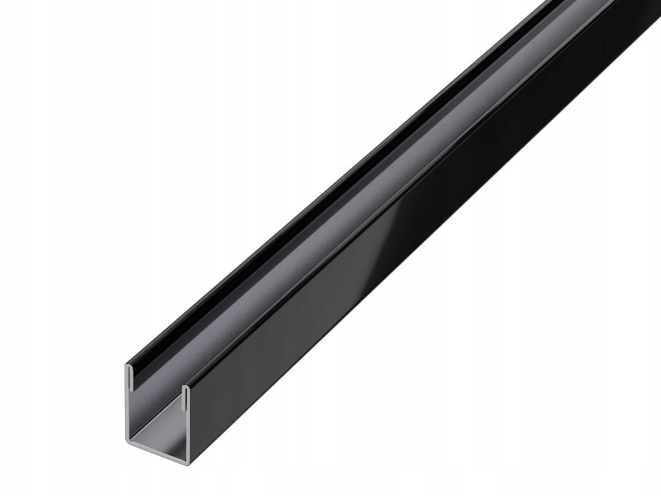 Montážní Profil Na Sklo Černý Lesk 270 cm
