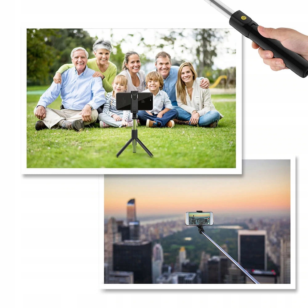 Kij Selfie Stick K07 - statyw z pilotem bluetooth Łączność bezprzewodowa