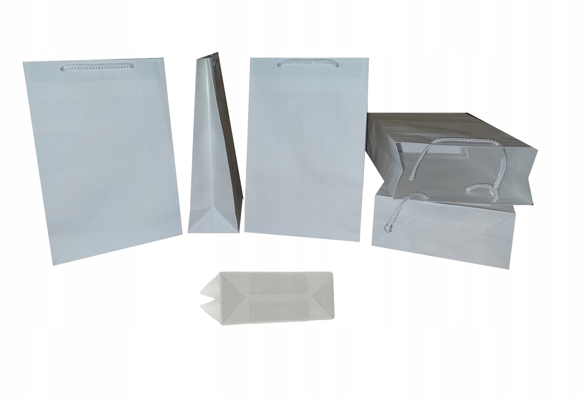 

torba papierowa biała 25x16,5x7,5 cm A5 10 sztuk