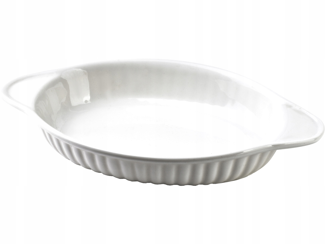 

Porcelanowe Naczynie do zapiekania 26x15cm Białe