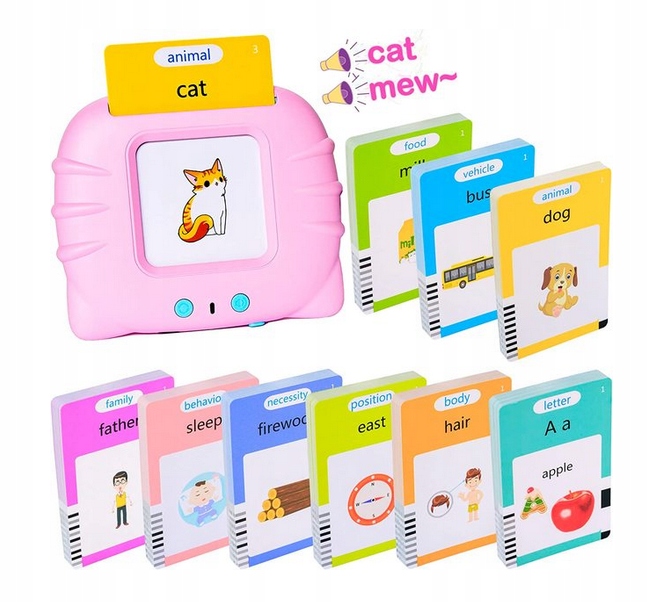 ZABAWKA Do Wczesnej Nauki JĘZYKA ANGIELSKIEGO Dla Dzieci Róż Marka bez marki