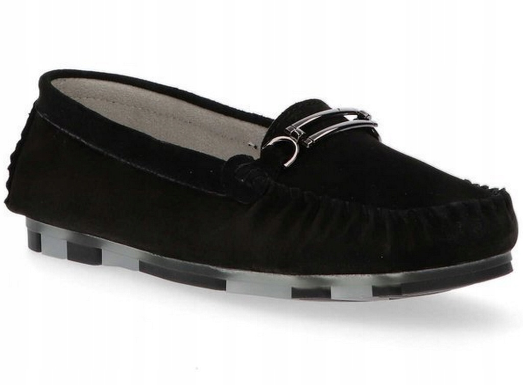 Półbuty mokasyny dams skóra Filippo 1202 cz r37