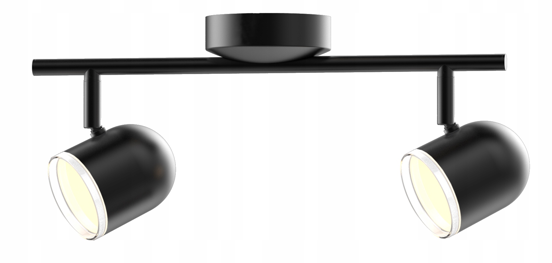 Stropní reflektor kulatý Polux černý