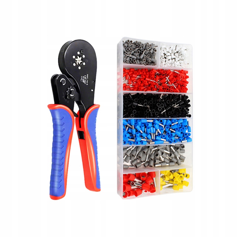 HSC8 16-6 Lisovací kleště s ráčnou pro šestihranné koncovky 0,08-16mm² 1200 ks koncovek