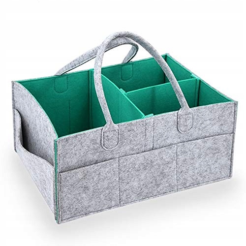 ORGANIZER NA PIELUSZKI TORBA DLA MAMY DZIECKA FILC WIELOFUNKCYJNY FILCOWY Wysokość 18 cm