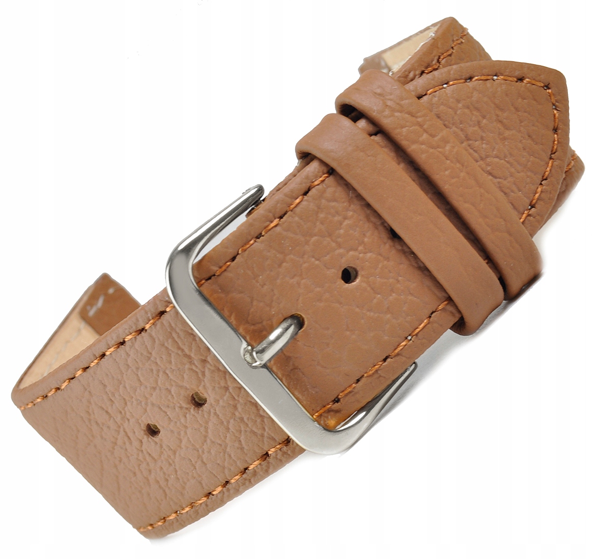 

Pasek Do Zegarka Skóra Naturalna 22mm Brązowy XL