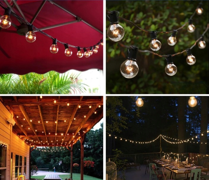 GIRLANDA ŚWIETLNA 50 ZEWNĘTRZNA DUŻA GRATISY 15m Lampki Ogrodowe Światełka Stan opakowania oryginalne