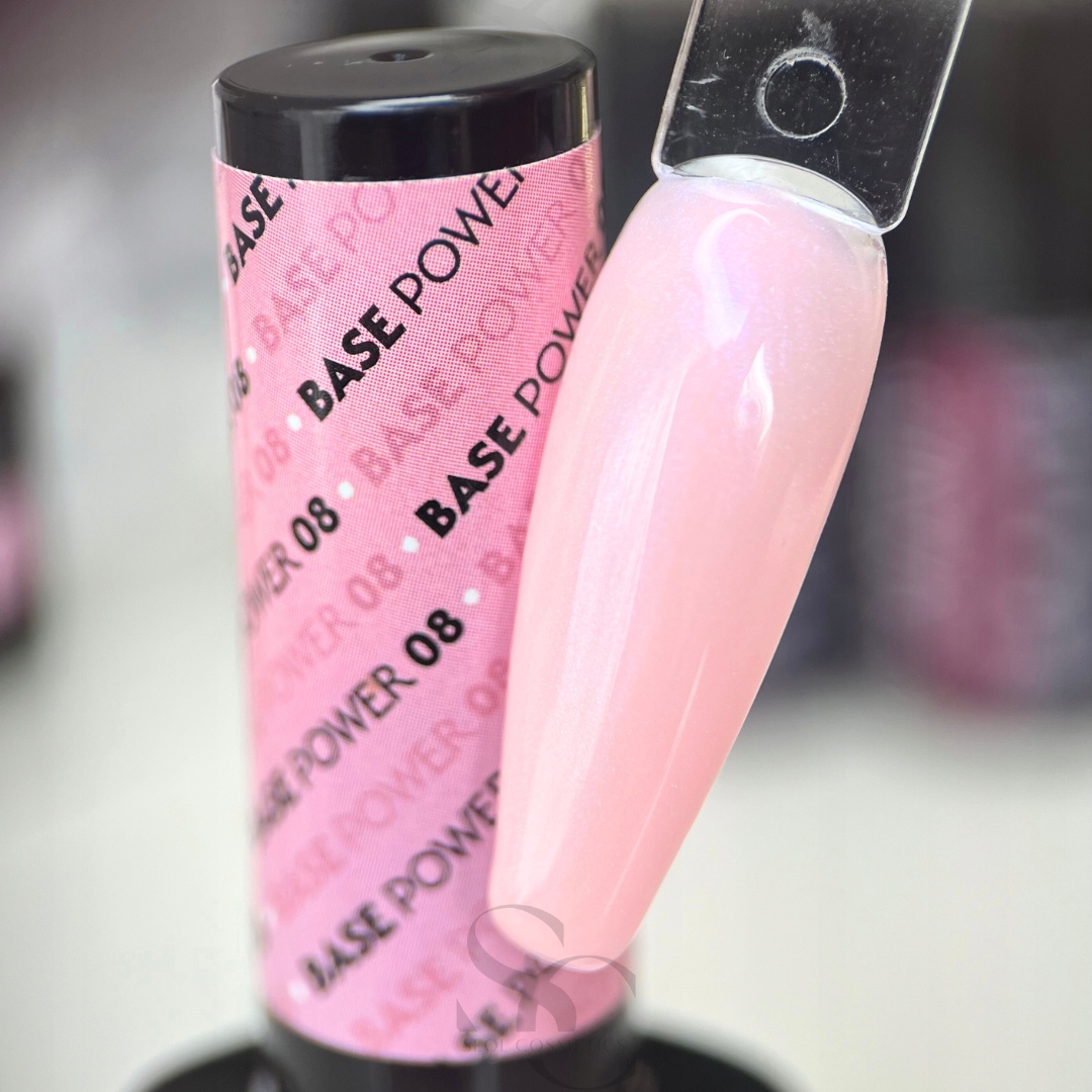 Claresa Baza hybrydowa budująca do paznokci perłowa POWER 08 base coat SEOL Marka Claresa