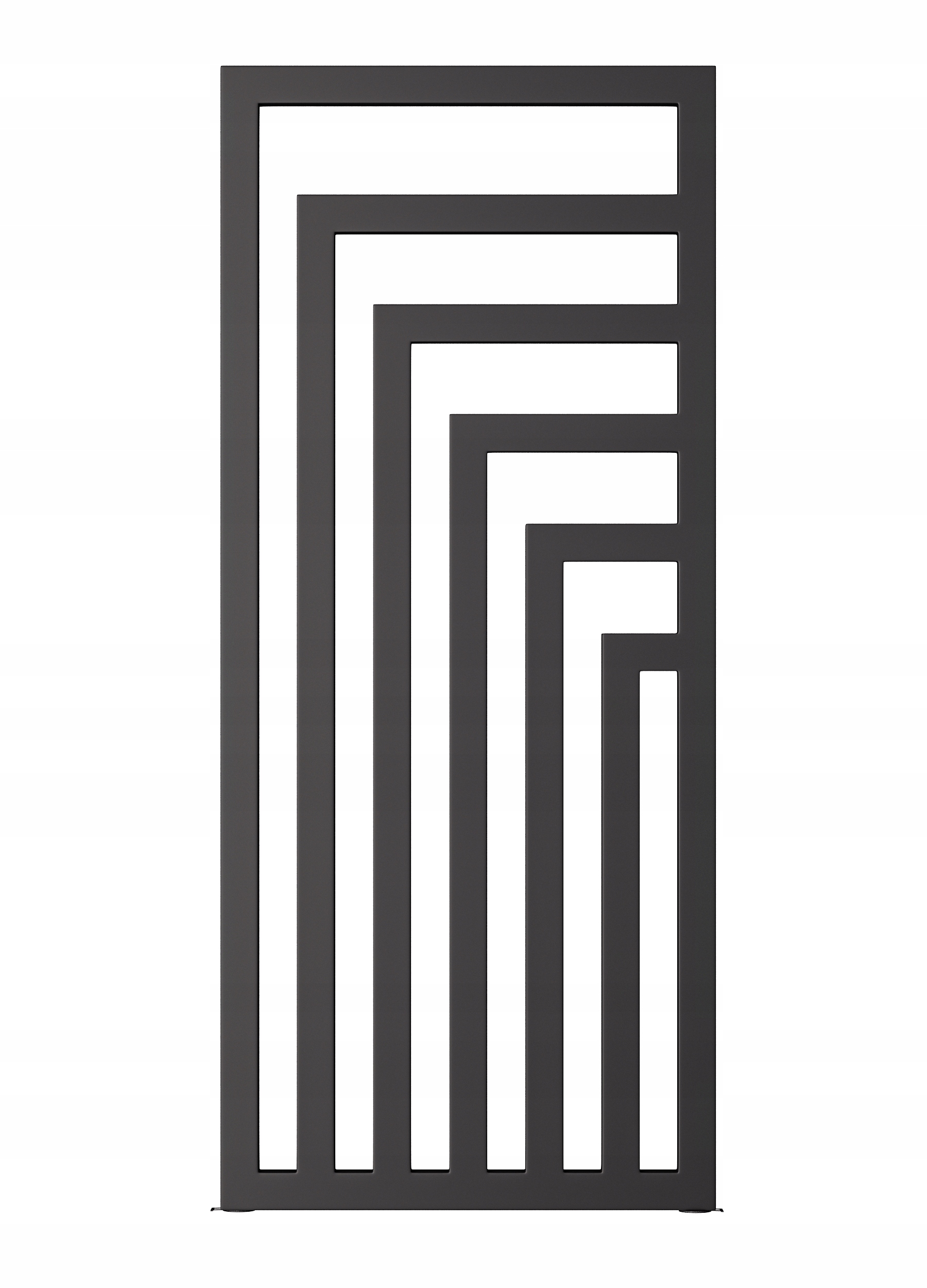 Dekorativní radiátor Laos 1000x520 Černý Mat