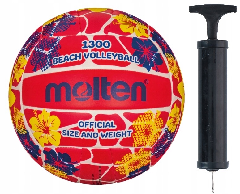 

Piłka Molten Siatkowa Plażowa V5B1300-FR ,5 Pompka